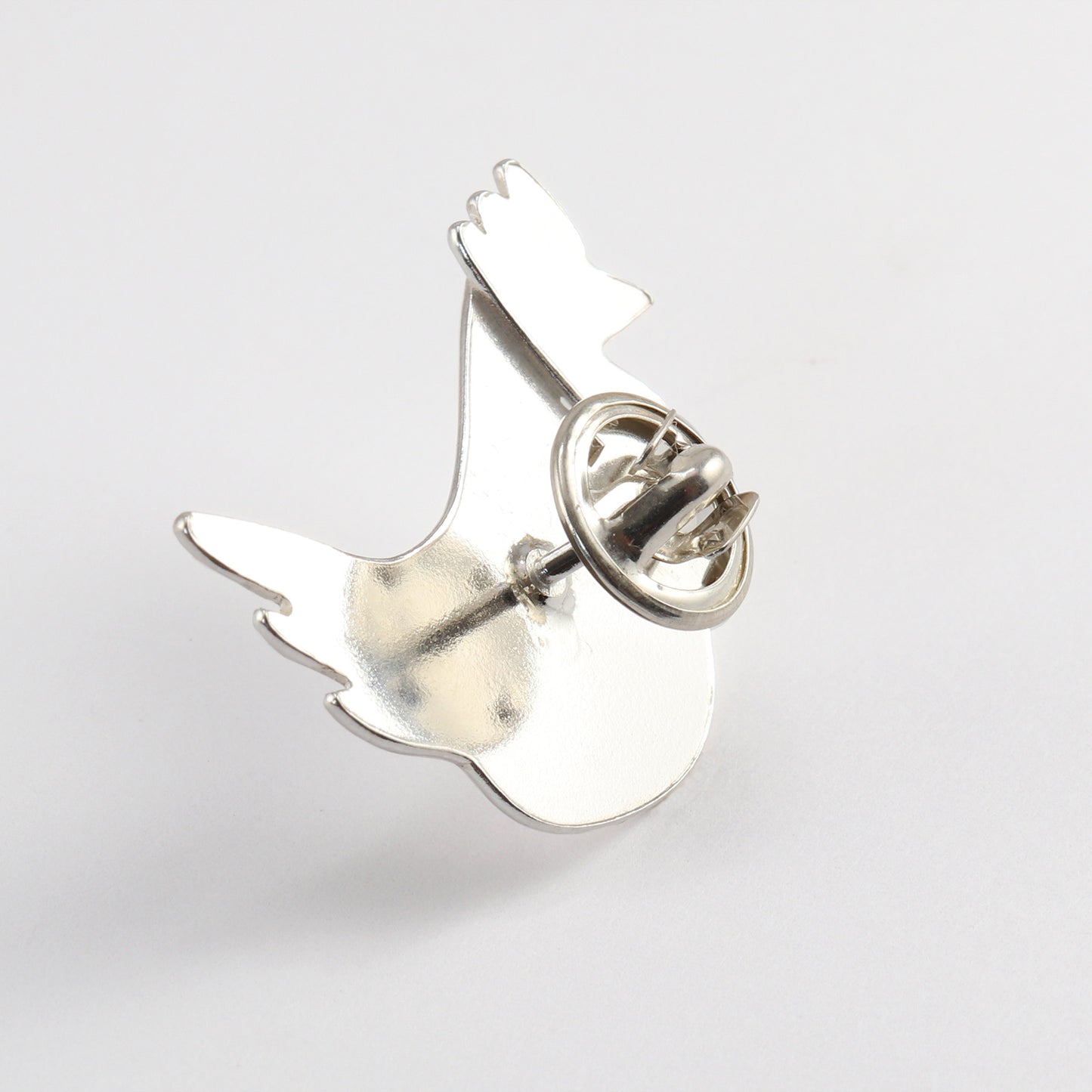 Silver Chicken PIn reverse