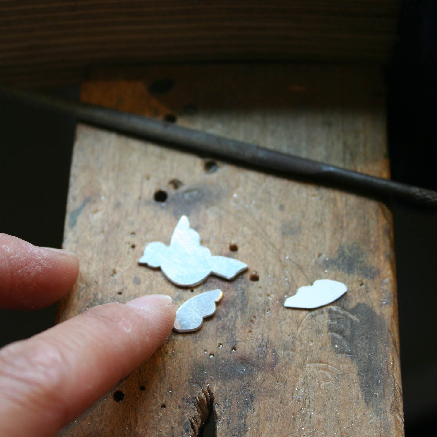 Dove necklace silver