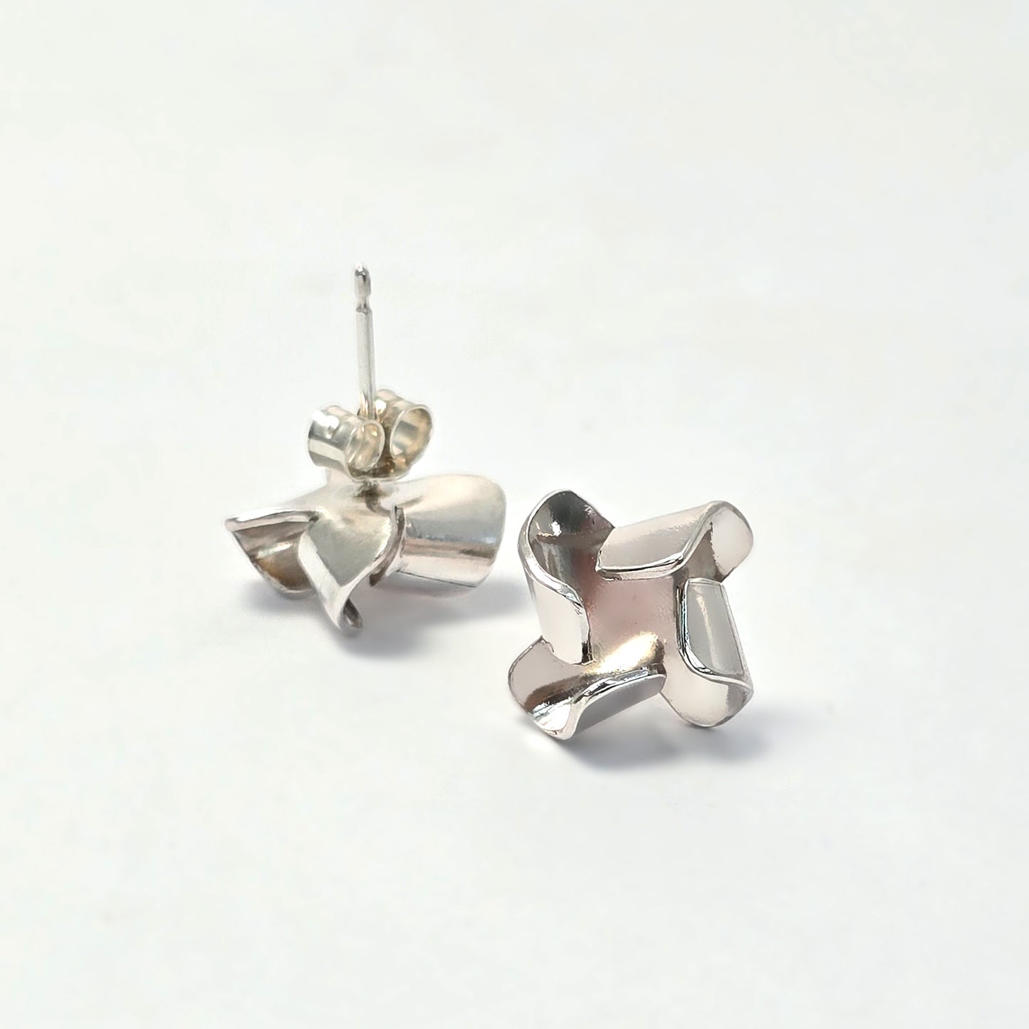 Silver Pinwheel Studs