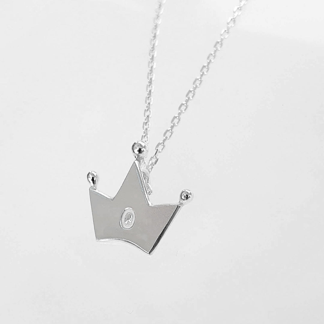 Coronation Crown necklace silver