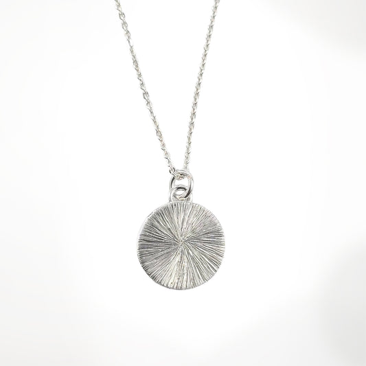 Engraved Disc Necklace