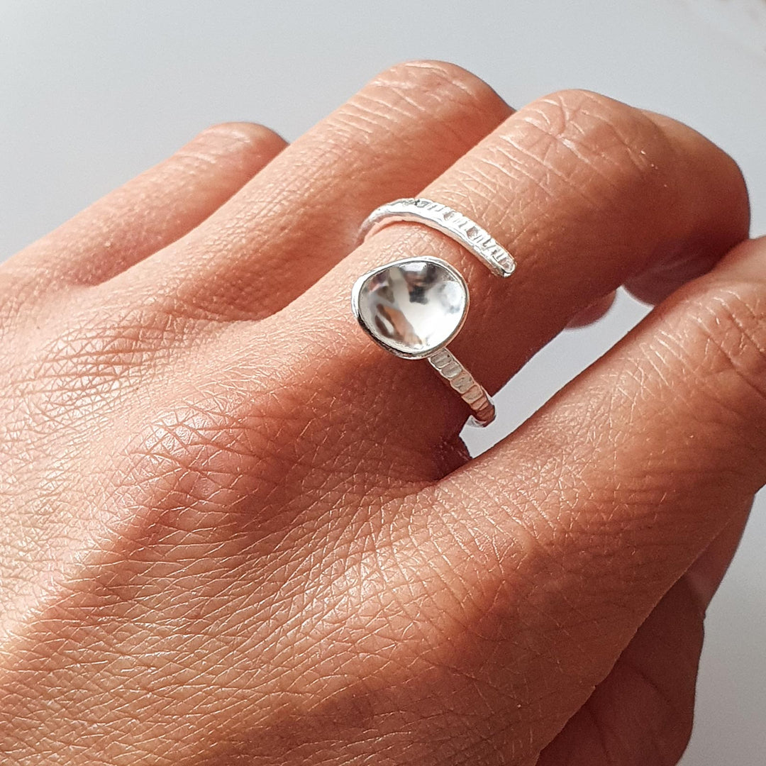 Dome spiral ring small