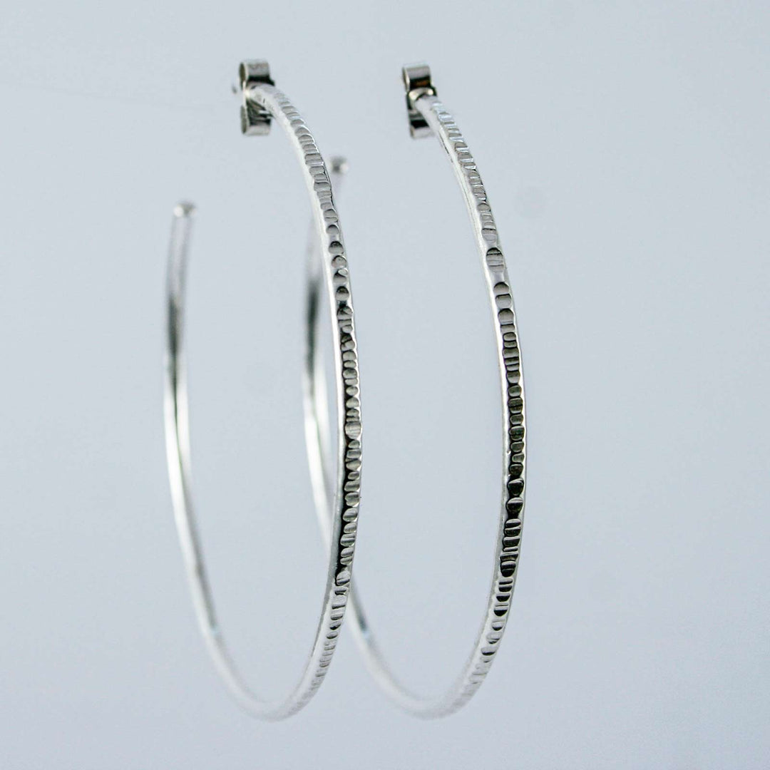 Textured hoops large